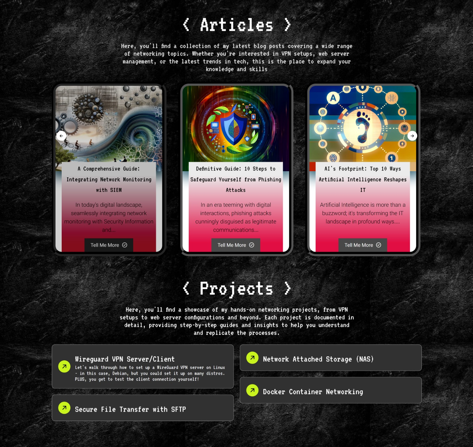 Porfolio #2 Homepage